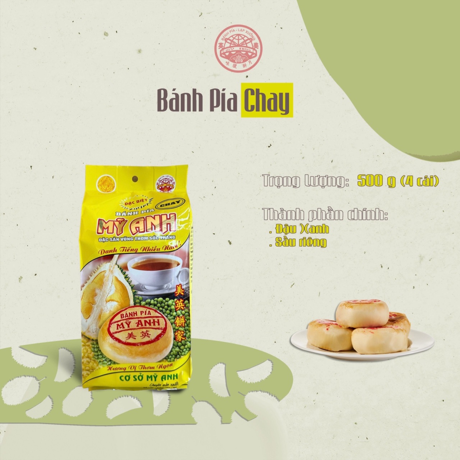 Bánh Pía Chay - 500g