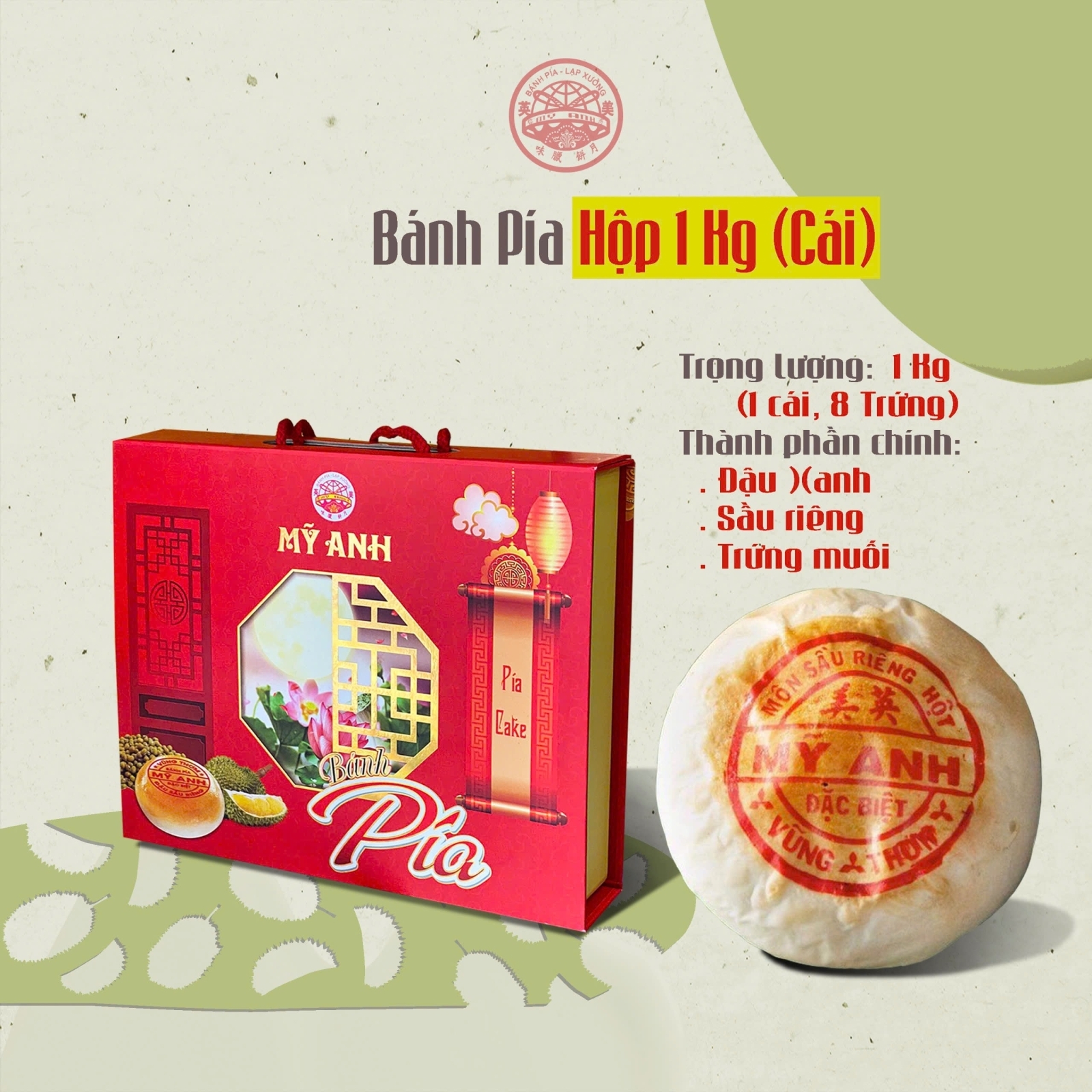 Pía Hộp ( 8 trứng ) - 1Kg / cái