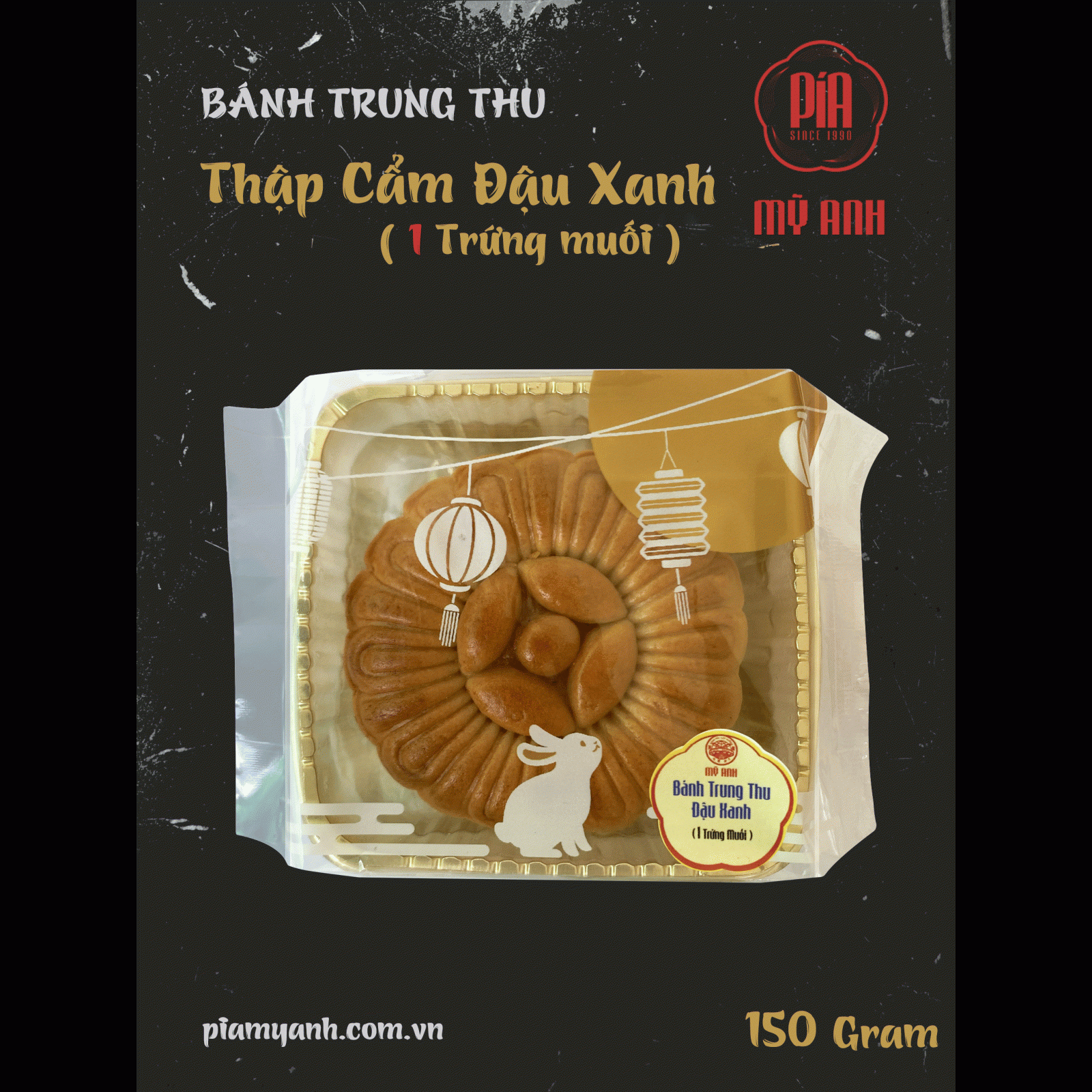 Bánh Trung Thu - Đậu Xanh - (1 Trứng) - 150g